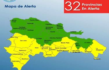 COE emite alerta para  todo el país por tormenta tropical Franklin